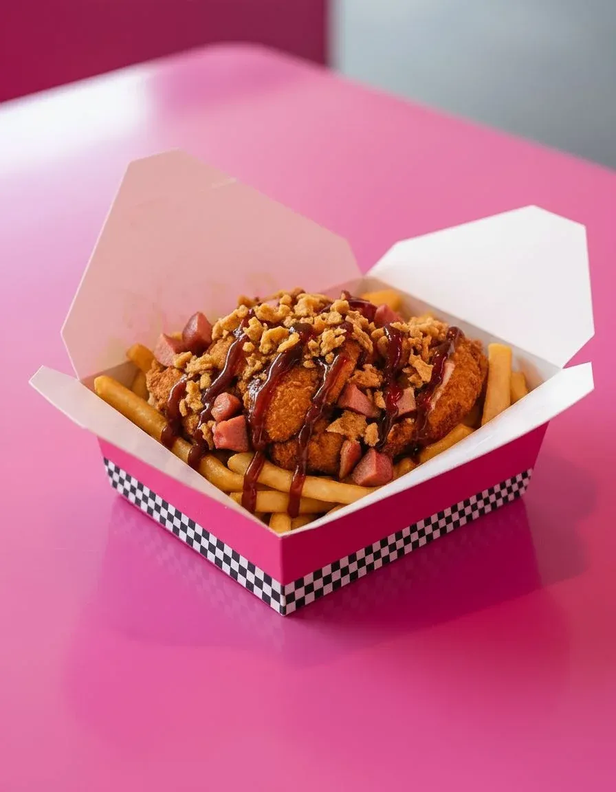 Filthy Animal loaded fries at Dorothy's Diner Bristol